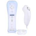Miniatyrbilde 2 av 5: Innebygd Motion Plus Trådløs Fjernkontroll Gamepad Fjernkontroll Joystick - Hvit White Set