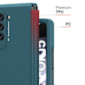 Miniatyrbilde 4 av 5: Z Fold 5 Etui, Hard PC Innebygd Skjermbeskytter Anti-fall All-inclusive Deksel Med Krympbar TPU Hengselbeskyttelse