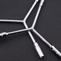 Miniatyrbilde 4 av 11: Trearmet pipenøkkel ytre sekskantet hylse utvidet multifunksjonell sildebens Y-type dekk bilreparasjonsverktøy nøkkel Long three-pronged socket 8-9-10