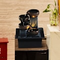 Miniatyrbilde 4 av 5: Bordfontene Ornamenter Hjem Hage Dekor Stein Fest Vannfontene Håndverk Gaver Skrivebord D