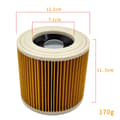 Miniatyrbillede 4 af 4: 2-pak patronfilter til Wd3 Premium Wd2 Wd3 Mv2 Mv3 filterbytesfilter til Karcher vakuum
