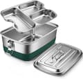 Matboks Voksne, Matboks Barn, Matboks Rustfritt Stål, Høykvalitets matboks laget av rustfritt stål, 2000 ml, lekkasjesikker, matboks, metall