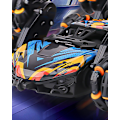 Pikkukuva 8 / 9: 8-Pyöräinen Eleohjattava RC Stunt-auto, Kauko-ohjattava Lelu Pojille 6-14V
