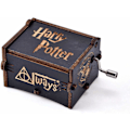 Pikkukuva 2 / 5: Harry Potter -musiikkikello Klassinen Vintage Lahja Puinen Koriste Musiikkikello (Musta)
