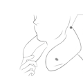 Miniatyrbild 3 av 3: Blå nackkudde i memory foam, U-formad nackkudde för bil