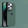 Applen silikoninen mikrokuitu suojakotelo iPhone 11 Pro:lle - Mäntyvihreä