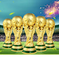 Miniatyrbild 3 av 7: VM-fotbollspokal i harts, trofémodell i harts för fotbollsfans 27cm