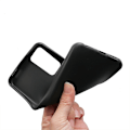 Miniatyrbillede 3 af 3: TPU-etui til TCL 406S/406 - Mat, anti-fingeraftryk (Stort bagkamera-hul)