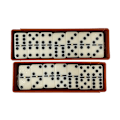 Miniatyrbild 2 av 4: 1 ST Premium set domino med case, brun, vit, speldominobrickor