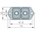 Miniatyrbilde 3 av 4: Integrated switch - 230V KEDU KJD17 B voltage-free switch with undervoltage release and coil contact executed