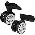 Miniatyrbillede 1 af 5: 360° Drejelige Hjul Udskiftning Bagage Rejse Kuffert Hjul