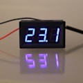Miniatyrbillede 5 af 5: 0.  56\" DS18B20 Digitalt Termometer Vandtæt Temperatur Sensor Probe DC 12V 24V