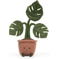 Miniatyrbild 5 av 8: Jellycat Amuseables Krukväxt Monstera Gosedjur, 43 cm - Växtplysch - Rolig Inredning & Present