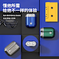 Miniatyrbilde 2 av 10: Ny mini dobbelthodet barbermaskin elektrisk bærbar barbermaskin for menn USB-lading full kropp vaskbar barbermaskin grey