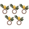 Citron Servettringar Set, Citronranka Servettringar, för Hem, Högtidsdekor