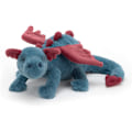 Miniatyrbillede 6 af 6: Jellycat Snedrage Plysdyr, Kæmpe 48 cm - Mytisk Plyslegetøj - Klassisk Børnegave deep blue