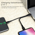 Miniatyrbilde 4 av 5: 2 i 1 Type-C Micro USB-kabel Mobiltelefon Hurtiglader Kabel M C2
