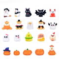 Søde miniature spøgelser heks flagermus græskar hus Halloween mini figurer ornament