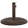 Miniatyrbillede 2 af 8: vidaXL Parasolfod Bronze 45x45x30 cm Støbejern
