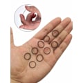 Miniatyrbillede 2 af 5: Mini gummibånd, bløde elastiske bånd, (1000 stk., sorte)