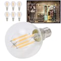 Pikkukuva 5 / 5: 6 kpl G45 E14 LED-lamppua Himmennettävä 4W Läpinäkyvä Vintage Hehku Filamentti