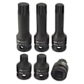 Miniatyrbilde 2 av 2: Spline-hylsersett Triple Square 1/2\" Drive M14 - M18 6 stk Grunne og Dype AT829