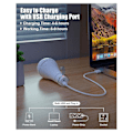 Miniatyrbild 4 av 5: USB Uppladdningsbara LED-lampor med Fjärrkontroll för Strömavbrott, Hängande LED-lampa med Krok för Utomhusbruk, 2-Pack