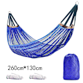 Miniatyrbillede 2 af 11: Hængekøje udendørs is silke mesh swing buet pind anti-væltning camping rejseartikler Sydøstasien Purple 260*130+tie rope+storage bag