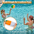 Miniatyrbild 3 av 5: Regnbågsfärgade badbollar (12-pack), 30 cm uppblåsbara poolleksaker