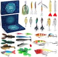 iZoeL Fiske Adventskalender 2024 - 24 Delars Utrustnings- & Betes-set A