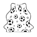 Fotballtema snøreveske, bærbar oppbevaringspose for barn, polyester for fotballfans, snøreveske. 3