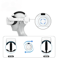 Miniatyrbilde 4 av 5: Justerbart hodebånd for Oculus/Meta Quest 2 VR-headset, VR-hodeband for Oculus Quest 2, VR-spillstøtte og komfort, hvit