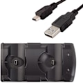 Miniatyrbillede 6 af 9: Opladningsstation til Playstation 3 controllere, 2-i-1 opladningsstation med LED-indikator, kompatibel med Playstation PS3/MOVE controllere