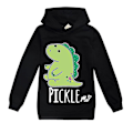Pikkukuva 1 / 2: Moriah Eustace Elizabeth Lasten Huppari Lapsille 9-14-vuotiaille, Pickle Me Pitkähihainen Pusero Pojille ja Tytöille - WELLNGS Musta Black 13-14 Years