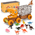Miniatyrbild 2 av 5: Dinosaurie Lastbil Leksak för Barn 2-5 År, Jurassic Dinosaur Lekset för 3 4 5 Årig Pojke och Flicka