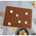 Miniatyrbillede 7 af 7: Macaron Silikone Kageform / Form - 48 pladser