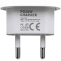 Miniatyrbild 2 av 3: Laddare för iPhone - Snabbladdare - Adapter + Kabel 20W USB-C Vit 3-p 3-Pack iPhone