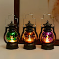 Miniatyrbillede 2 af 5: Retro LED Natlys Elektrisk Lampe Halloween Dekoration Orange orange 8*15.5cm