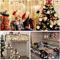 Miniatyrbillede 5 af 5: LED lyskæde med julemand, 3M 20 LED juletræslys, julemandsguirlandelys til hjemmet, julehave, soveværelse og dekoration