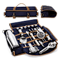 Miniatyrbillede 2 af 5: Bar Bartender Bæretaske Kreativ Bartender Canvas Toolkit Pakke Barværktøjs Cocktail Shaker Sæt Opbevaringspose Kun