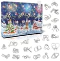 Miniatyrbillede 1 af 3: Julekalender - Metalpuslespil - Hjernetræning til Fidget Multicolor Multicolor multifärg