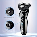 Miniatyrbilde 5 av 9: Elektrisk barbermaskin for menn, 3D elektrisk barbermaskin for menn