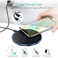 Miniatyrbillede 5 af 5: Trådløs oplader 20W tynd kompatibel med iPhone 14 12 13(Pro,Promax,mini)/11/SE/XS/XR, Samsung Galaxy S22/S21/S20/S10/Note 20, Air Pods Pro