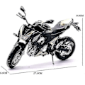 Pikkukuva 3 / 5: 1:12 Kawasaki Z900 Metalliseos Painevalettu Moottoripyörämalli Lelu Ajoneuvokokoelma Moottoripyörä Iskunvaimennin Maasto Automoottoripyörä Leluauto