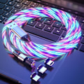 Miniatyrbilde 3 av 6: LED Flytende Magnetisk Lader Rød Rosa Kabel Lysende Candy