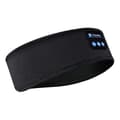 Sovhörlurar Pannband med Bluetooth Ögonmask Trådlöst Musik Sovheadset Mjukt Andningsbart Tyg för Resor Meditation black