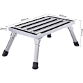 Miniatyrbillede 4 af 5: 47x30x23cm Aluminium Foldbar Trinbræt 1 Trin Arbejdsplatform Max.