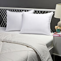 Miniatyrbild 3 av 3: Amazon Basics Kuddar med dunalternativ för mage- och ryggsovare, mjuk densitet, standard, 2-pack, vit, 66 cm L x 51 cm B