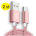 Miniatyrbillede 2 af 5: stk. langt 3m iPhone kabel sort
