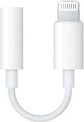 Vit - Lightning til 3,5 mm hodetelefonkontaktadapter for iPhone - Høy kvalitet - Holdbar